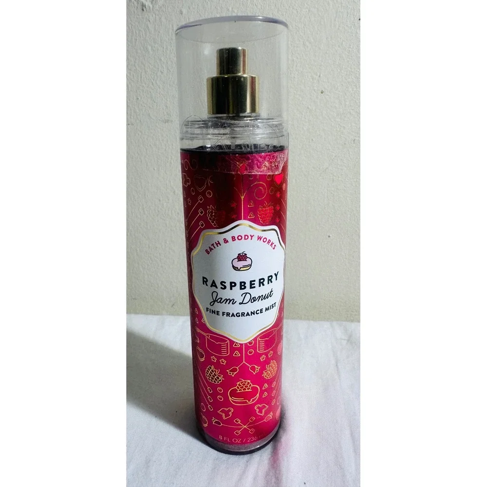 Bath & Body Works Raspberry Jam Donut Fine Fragrance Mist 8 oz Retired NEW Spray